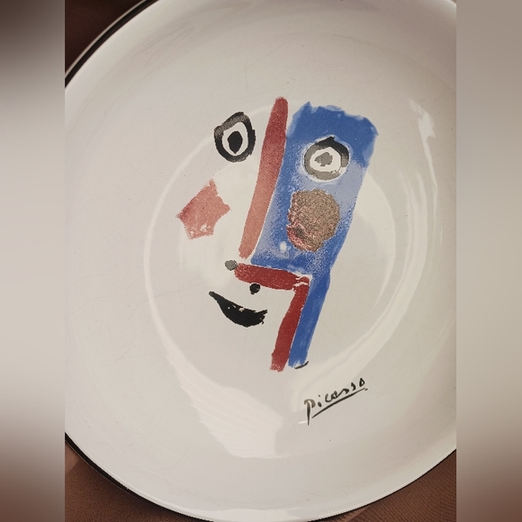 PICASSO 1996 Large Ceramic Bowl Living Face 1963 PP-6 Masterpiece Edition- - Picture 3 of 7